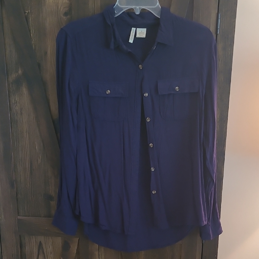 Blue Button-Up Shirt